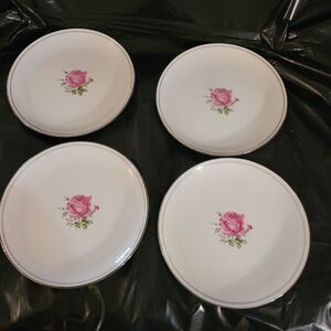 imperial rose fine china 6702 Set Of 4 bread/dessert Plates 6.5"
